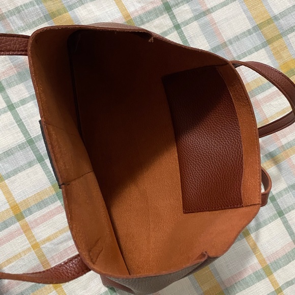 Vince Camuto new condition leather brown tote bag - Picture 6 of 6